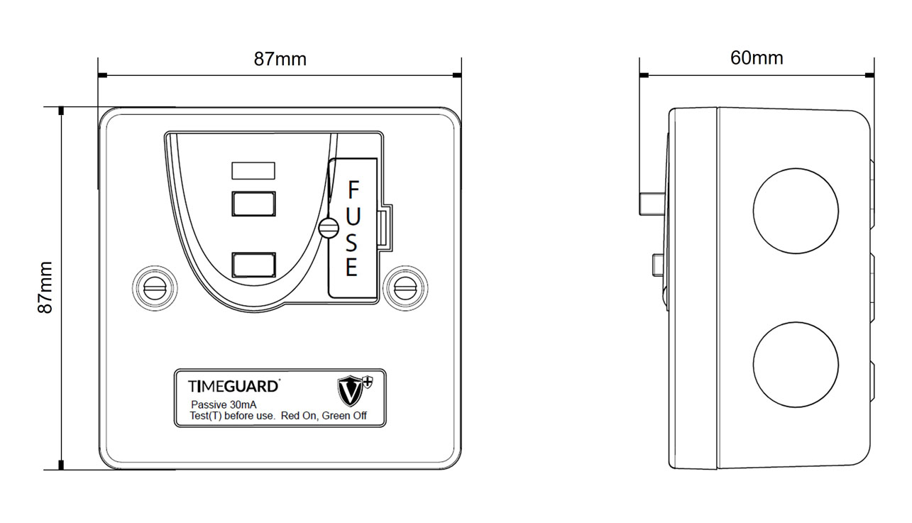 Valiance+® RCD Protected Single Gang Metal Fused Connection Unit ...