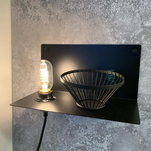 Bailey BaiLum E27 Armatuur rand 150x300mm Vrijstr Stekker IP20 zwart 141935