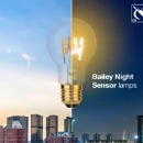 Bailey Spiraled Sensor E27 signaleringslamp 2200K 350lm 105mm 320° 220 - 240V Helder glas wit schemeringsschakelaar 145768