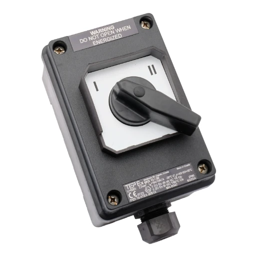 TEPEx ATEX Hotelschakeling zone 1/21 I-II 16A 2P opbouw IP66 1xM25