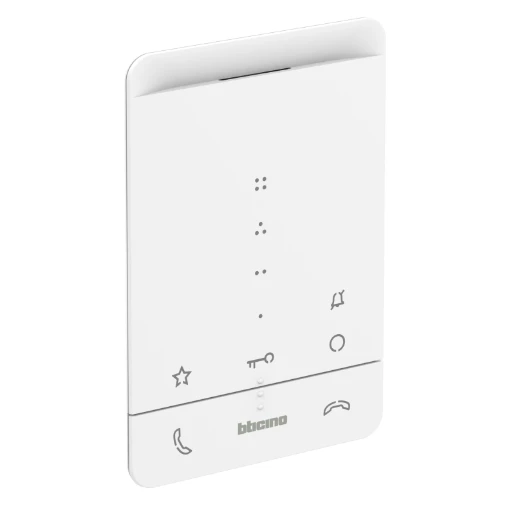 Bticino Classe 100 Deurcommunicatie-binnenpost A16E audio handsfree wit BT344282