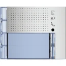 Bticino Sfera frontplaat afdekraam audio 1-voudig Verticaal Aluminium RAL 7040 IP20 BT351121