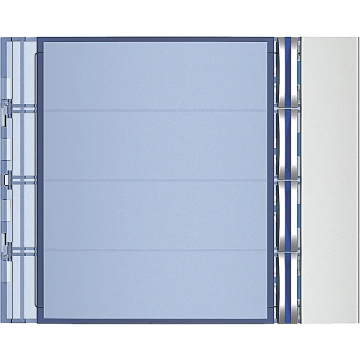 Bticino Sfera frontplaat afdekraam oproepen 1-voudig Verticaal Aluminium RAL 7040 IP20 BT352041