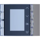 Bticino Sfera Frontplaat afdekraam scroll module 1-voudig Verticaal Antraciet RAL 7037 IP20 BT352503