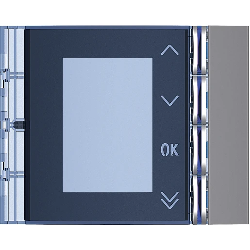 Bticino Sfera Frontplaat afdekraam scroll module 1-voudig Verticaal Antraciet RAL 7037 IP20 BT352503