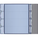 Bticino Sfera frontplaat afdekraam 1-voudig Verticaal Antraciet RAL 7037 IP20 BT352043