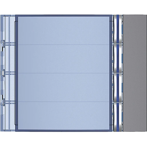 Bticino Sfera frontplaat afdekraam 1-voudig Verticaal Antraciet RAL 7037 IP20 BT352043