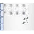 Bticino Sfera Frontplaat afdekraam dovenlus 1-voudig Verticaal Wit RAL 9003 IP20 BT352702