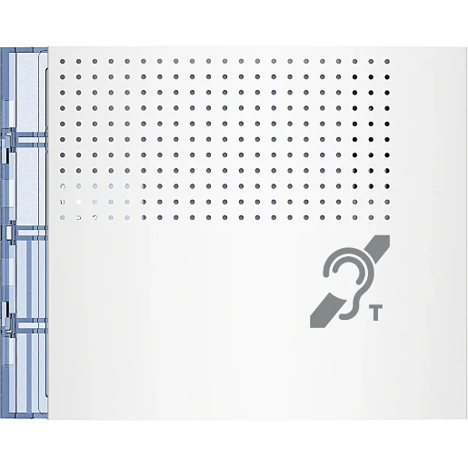 Bticino Sfera Frontplaat afdekraam dovenlus 1-voudig Verticaal Wit RAL 9003 IP20 BT352702