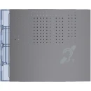 Bticino Sfera Frontplaat afdekraam dovenlus 1-voudig Verticaal Antraciet RAL 7037 IP20 BT352703