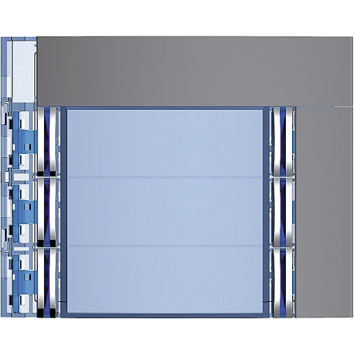 Bticino Sfera frontplaat afdekraam 1-voudig Verticaal Antraciet RAL 7037 IP20 BT352163