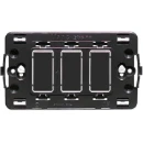 Bticino Magic Toebehoren bodemplaat 3 Horizontaal en verticaal Met schroeven BT503R