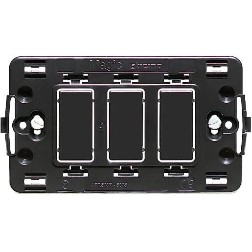 Bticino Magic Toebehoren bodemplaat 3 Horizontaal en verticaal Met schroeven BT503R