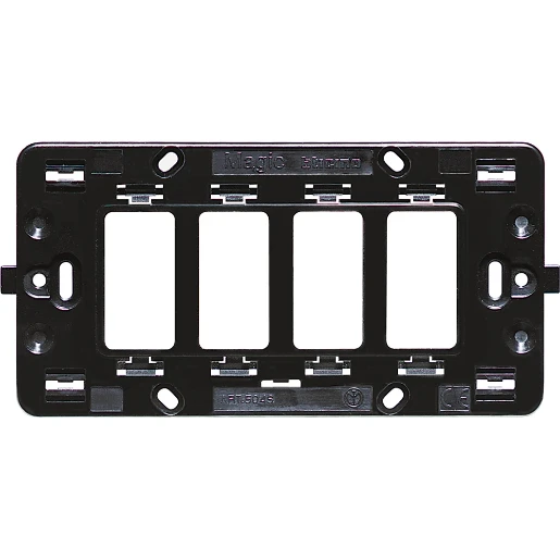 Bticino Magic toebehoren schakelmateriaal houder 4 Horizontaal en verticaal Met schroeven BT504S