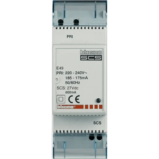 Bticino Livinglight Voedingseenheid bussysteem 600mA DIN-rail BTE49