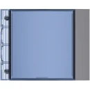 Bticino Sfera Frontplaat afdekraam info module 1-voudig Verticaal Antraciet RAL 7037 IP20 BT352203