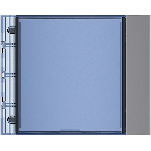 Bticino Sfera Frontplaat afdekraam info module 1-voudig Verticaal Antraciet RAL 7037 IP20 BT352203