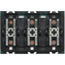 Bticino Axolute Tastsensor 6-voudig inbouw IP20 RAL 9011 BTH4652/3