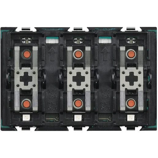 Bticino Axolute Tastsensor 6-voudig inbouw IP20 RAL 9011 BTH4652/3