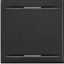 Bticino Axolute bedieningselement blank 2 functies 2 modules aan / uit enkele wip antraciet RAL 9004 BTHS4911/2