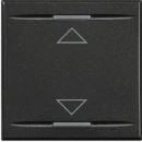 Bticino Axolute bedieningselement 2 modules aan / uit enkele wip antraciet RAL 9004 BTHS4911/2AH