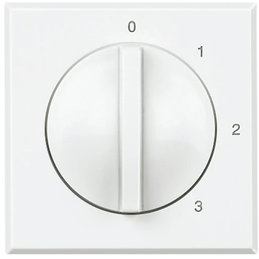 Bticino Axolute draaischakelaar 2 modules 4 standen inbouw Schakeling 0 - 1 - 2 - 3 3A 250V BTHD4016