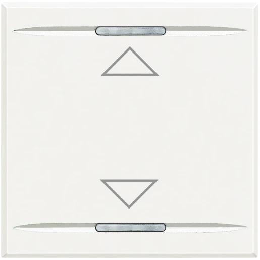 Bticino Axolute bedieningselement 2 modules aan / uit enkele wip wit RAL 9003 BTHD4911M2AH