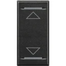 Bticino Axolute bedieningselement 1 module aan / uit tweedelige wip antraciet RAL 9004 BTHS4911AH