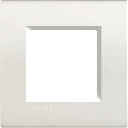 Bticino LivingLight Rechthoekig afdekraam 1-voudig Horizontaal en verticaal Wit RAL 9003 BTLNA4802BI