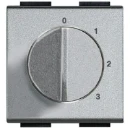 Bticino LivingLight standenschakelaar ventilatie 4 posities 3 snelheden inbouw Schakeling 0 - 1 - 2 - 3 3A 250V BTNT4016