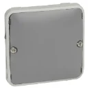 Legrand Plexo Blindplaat + steekklemmen centraalplaat grijs 069537