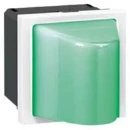 Legrand Mosaic signaallamp driehoekige lens Basiselement met centrale afdekplaat 230V inbouw groen Groen IP41 078572