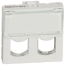 Legrand Mosaic Dataconnector Mosaic contactdoos Systimax 2-voudig Modulair element voor schakelmateriaal Met label wit 078603