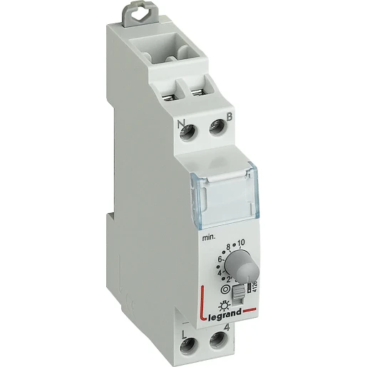 Legrand trappenhuisautomaat standaard din-rail 230V 16AC 3- en 4-draads schakeling 50 - 60Hz 412602