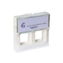 Legrand Mosaic mosaic keystone adapter 2 modules tweedelige drukker wit RAL 9003 078610