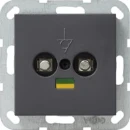 Gira System 55 Potentiaalvereffeningscontactdoos inbouw antraciet 040528