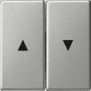 Gira System 55 bedieningselement tweedelige wip RVS 0294600