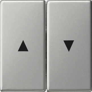 Gira System 55 bedieningselement tweedelige wip RVS 0294600