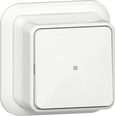 Gira wisseldrukcontact wipdrukcontact k/p opbouw Wip Glanzend wit RAL 9010 315611