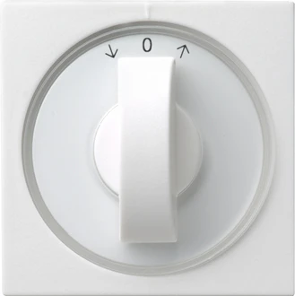 Gira System 55 Afdekking draaiknop tijdschakelaar knevelgreep wit RAL 9010 066603