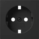 Gira System 55 afdekking wandcontactdoos ra system 55 zwart m 4920005