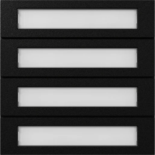 Gira System 106 Belknopmodule spreken/bellen 4-voudig zwart 5534925