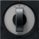 Gira System 55 Afdekking draaiknop tijdschakelaar knevelgreep zwart 0666005