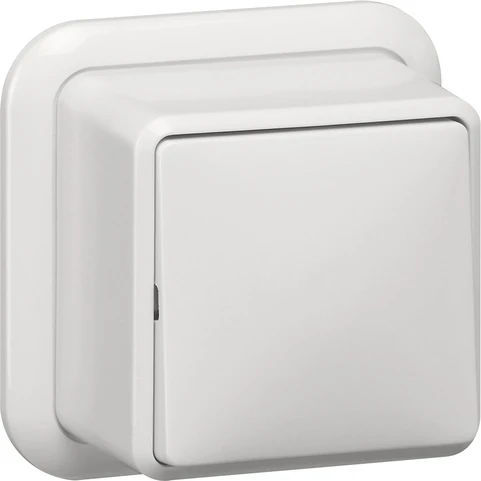 Gira Wipschakelaar uit Wisselschakelaar opbouw wit RAL 9010 IP20 010611