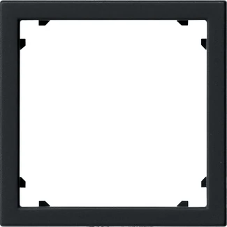 Gira System 55 Adapterraam vierkant zwart 0283005
