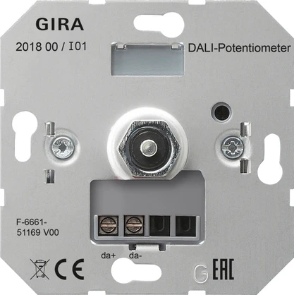 Gira Non-Design UP dali potentiometer basiselement Dimbaar Dali Draai/drukknop 201800