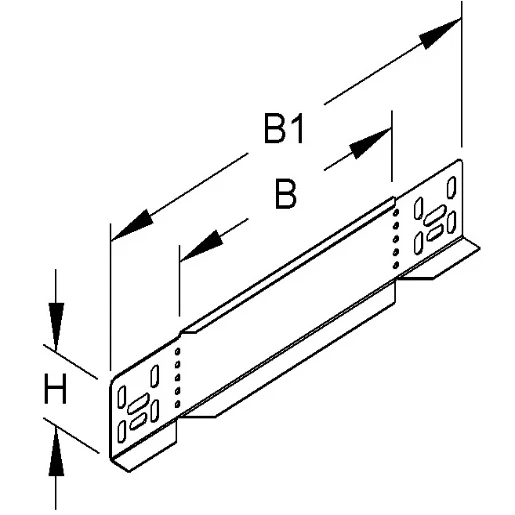 Niedax RA eindplaat / verloopplaat (kabelgoot) 150x60mm sdz 161327