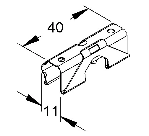 Niedax RDHF dekselclip voor kabeldraagsysteem 165832
