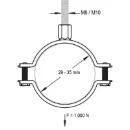 Niedax R4B30 Bevestigingsklem kabelbuis 30mm RVS 56146