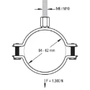 Niedax AL Bevestigingsklem kabelbuis 60mm RVS 68146